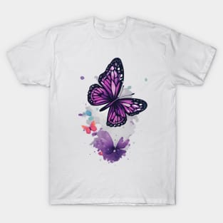 Purple Butterfly T-Shirt